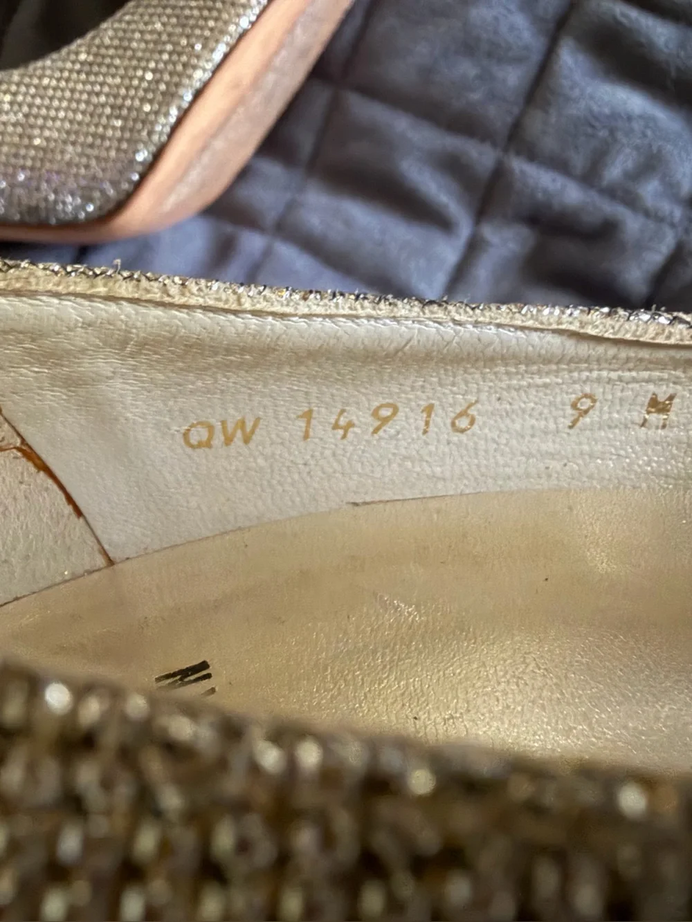 Stuart Weitzman Metallic Champagne Pointed-Toe Pumps